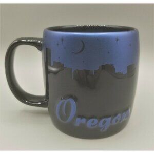 Americaware Large 24 oz Oregon Coffee Mug Cup Black Midnight Blue